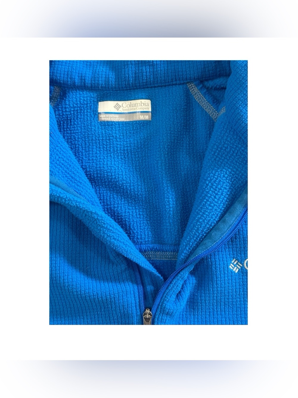 Columbia Teal Blue Half-Zip Performance Pullover Size Medium - Picture 9 of 10